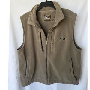 Drake Waterfowl Fleece Vest Gorpcore Cabincore Full Zip Magnattach Green Large